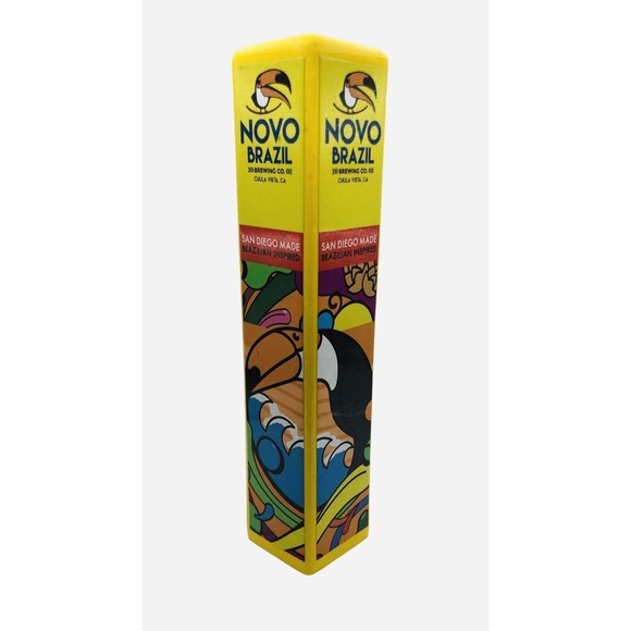 Novo Brazil Brewing Company Craft Beer Tap Pull Handle Chula Vista Toucan AS IS - Picture 2 of 16